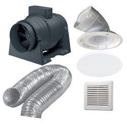 Premium Inline Exhaust Kit - Round Fascia
