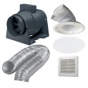 Premium Inline Exhaust Kit - Round Fascia