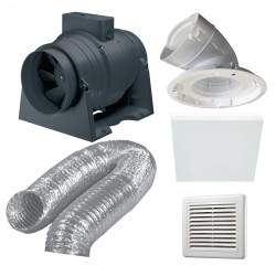 Premium Inline Exhaust Kit - Square Fascia